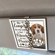Custom Photo Memorial I Will Carry You With Me - Personalized Custom Shaped Car Visor Clip