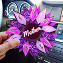 Nana, Mom, Auntie Family Sunflower - Personalized Custom Shaped Car Visor Clip