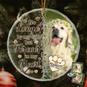 Custom Photo Memorial Christmas Forever In My Heart - Personalized Circle Glass Ornament