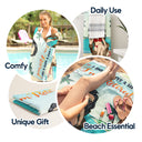 I Don't Want To I Don't Have To I'm Retired - Birthday, Retirement Gift For Yourself, Men, Women, Dad, Mom, Grandpa, Grandma, BFF Best Friends, Colleagues - Personalized Custom Beach Towel