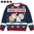 Meowy Catmas Funny Cats Showing Tummy - Personalized Unisex Ugly Sweater