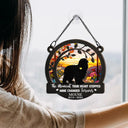 Memorial Dog You Left Paw Prints On My Heart - Personalized Window Hanging Suncatcher Ornament