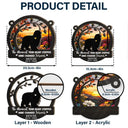 Memorial Dog You Left Paw Prints On My Heart - Personalized Window Hanging Suncatcher Ornament