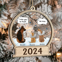 Ils parlent encore de toi - Ornement personnalisé à 2 couches 