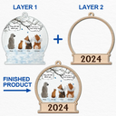 Ils parlent encore de toi - Ornement personnalisé à 2 couches 