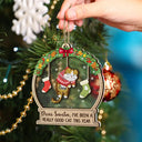 Christmas Is This Jolly Enough Hanging Cats - Personalized 2-Layered Mix Ornament