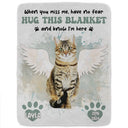Couverture photo personnalisée pour chien et chat « Quand tu me manques » - Couverture polaire personnalisée, couverture Sherpa