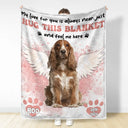 Couverture photo personnalisée pour chien et chat « Quand tu me manques » - Couverture polaire personnalisée, couverture Sherpa