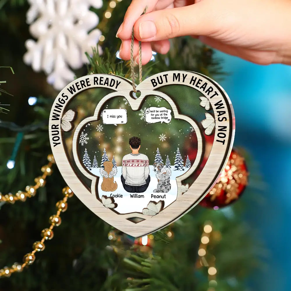 Memorial Dog Cat You Were My Favorite Hello & Hardest Goodbye - Personalized 2-Layered Mix Ornament