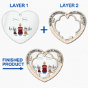 Memorial Dog Cat You Were My Favorite Hello & Hardest Goodbye - Personalized 2-Layered Mix Ornament