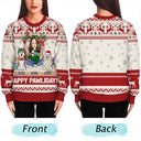 Pet Lovers - Happy Great Pawlidays Christmas Dogs Cats Pets - Personalized Unisex Ugly Sweater