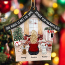 Memorial, Pet Lovers - Our House Is Not The Same Without Your Paw Prints Memorial Dog Cat Christmas - Personalized Custom Shaped Wooden Ornament