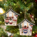 Memorial, Pet Lovers - Our House Is Not The Same Without Your Paw Prints Memorial Dog Cat Christmas - Personalized Custom Shaped Wooden Ornament