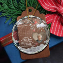 Memorial - Custom Photo Calendar The Day God Called You Home Memorial - Personalized Circle Glass Ornament