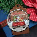 Pet Lovers, Dog Lovers, Cat Lovers - Dogs Cats Have Yourself A Furry Little Christmas - Personalized Circle Glass Ornament