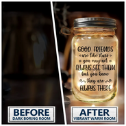 Gift For Bestie, Gift For Sisters, Gift For Women - Besties I Love You To The Moon & Back - Personalized Mason Jar Light