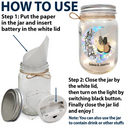 Gift For Bestie, Gift For Sisters, Gift For Women - Besties I Love You To The Moon & Back - Personalized Mason Jar Light