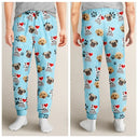 Pet Lovers - Custom Photo I Love My Dogs - Personalized Pajama Pants
