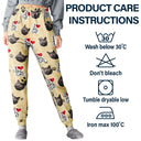 Pet Lovers - Custom Photo I Love My Dogs - Personalized Pajama Pants
