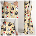 Pet Lovers - Custom Photo I Love My Dogs - Personalized Pajama Pants
