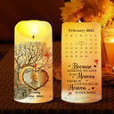 Memorial - Custom Photo Calendar The Day God Called You Home Memorial - Personalized Flameless LED Candle