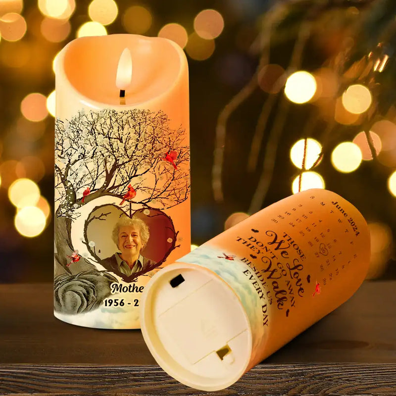 Memorial - Custom Photo Calendar The Day God Called You Home Memorial - Personalized Flameless LED Candle