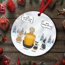 Memorial, Pet Lovers, Dog Lovers, Cat Lovers - I Miss You Memorial Dog Cat - Personalized Custom Shaped Mirror Ornament