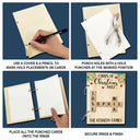 Family - Cards Of Christmas Past Family Crossword Scrabble - Personalized Card Keeper, Card Holder