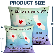 Continue Shopping,Family,Gift For Bestie,Gift For Sibling,Gift For Sisters,Gift For Brothers,Gift For Couples,Gift For Husband,Gift For Wife,Gift For Boyfriend,Gift For Girlfriend,Love - Family Friends Besties Siblings Long Distance - Personalized Pillow