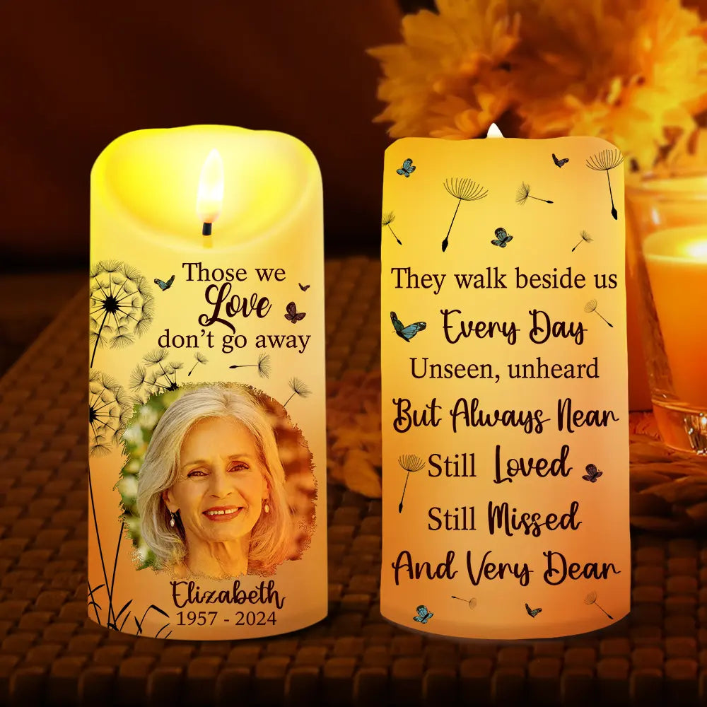 Memorial - Custom Photo Memorial Still Loved Still Missed And Very Dear - Personalized Flameless LED Candle