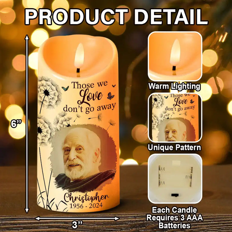 Memorial - Custom Photo Memorial Still Loved Still Missed And Very Dear - Personalized Flameless LED Candle
