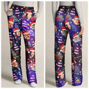 Family, Gift For Kids, Pet Lovers, Dog Lovers, Cat Lovers - Custom Photo Funny Family Pet Face Neon Light Style - Personalized Pajama Pants