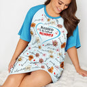 Gift For Grandma,Gift For Mother,Gift For Women,Love - Blessed To Be Called Mom Grandma Nana Birth Month Flowers - Personalized Women's Sleep Tee