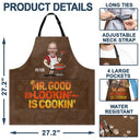 Cooking, Gift For Men, Gift For Couples, Gift For Husband, Gift For Boyfriend - Custom Photo Mr. Good Lookin' Is Cookin' - Personalized Apron