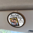 Gift For Couples, Gift For Husband, Gift For Boyfriend, Gift For Men - Custom Photo Drive Safe No One Else Will Tolerate Me - Personalized Custom Shaped Car Visor Clip
