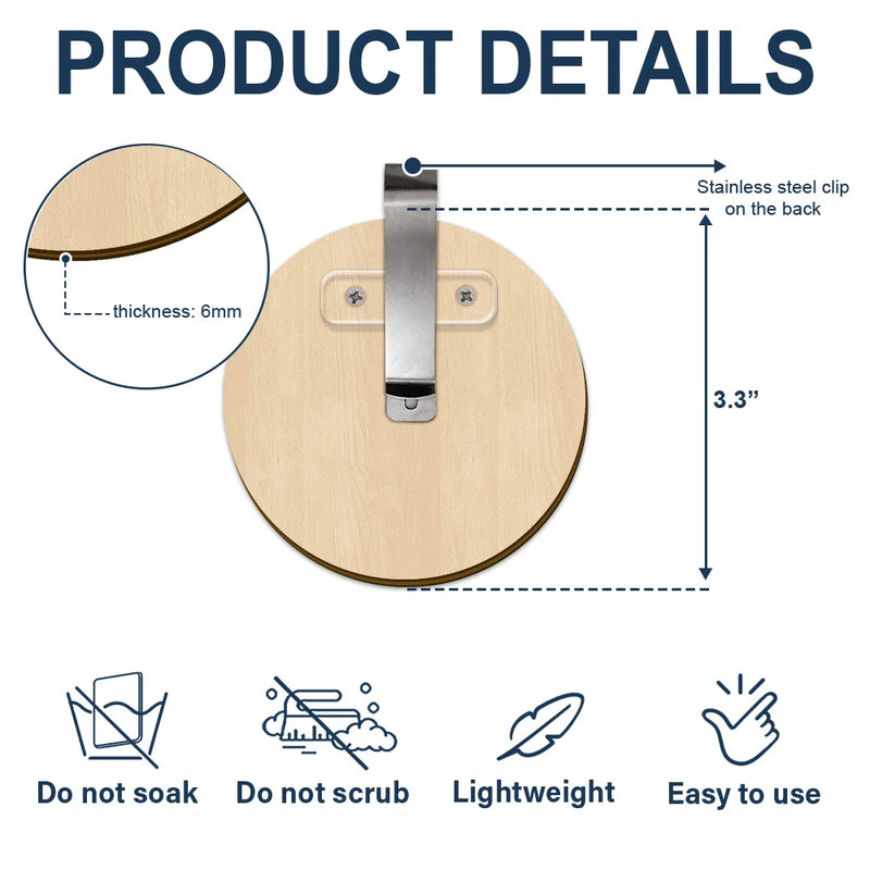 Custom Photo Drive Safe No One Else Will Tolerate Me - Personalized Custom Shaped Car Visor Clip