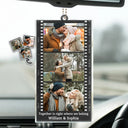 Gift For Couples, Gift For Husband, Gift For Wife, Gift For Boyfriend, Gift For Girlfriend, Family, Gift For Bestie - Custom Photo Couple Family Friends Camera Film Roll - Personalized Acrylic Car Hanger
