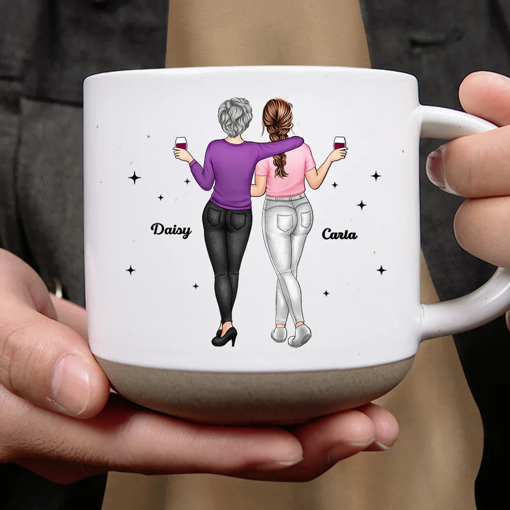 Gift For Daughter, Mom - Daughters (Adult) - My Daughter Whisper Back I Am The Storm - Personalized Pottery Mug
