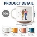 Gift For Daughter, Mom - Daughters (Adult) - My Daughter Whisper Back I Am The Storm - Personalized Pottery Mug
