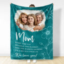 Custom Photo,Gift For Mother,Gift For Grandpa,Gift For Women,Mom - Children,Grandma - Grandkids,Love - Custom Photo Mom Grandma Every Time You Snuggle This Blanket - Personalized Fleece Blanket, Sherpa Blanket