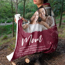 Custom Photo,Gift For Mother,Gift For Grandpa,Gift For Women,Mom - Children,Grandma - Grandkids,Love - Custom Photo Mom Grandma Every Time You Snuggle This Blanket - Personalized Fleece Blanket, Sherpa Blanket