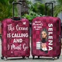 Travel,Gift For Women,Gift For Men,Gift For Yourself,Happy - Collect Moments Not Things Travel Lover Y2K - Personalized Luggage Cover