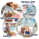 Gift For Mother,Gift For Daughter,Gift For Aunt,Mom - Daughters (Adult) - Mom Daughter Even When I'm Not Closed By - Personalized Fleece Blanket, Sherpa Blanket