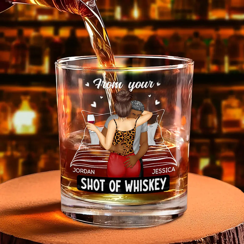 Gift For Couples, Gift For Boyfriend, Gift For Husband - I Met You I Liked You I Love You I'm Keeping You - Personalized Whiskey Glass
