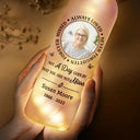 Memorial - Custom Photo Memorial Always Loved Never Forgotten - Personalized Bottle Light