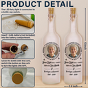 Memorial - Custom Photo Memorial Always Loved Never Forgotten - Personalized Bottle Light