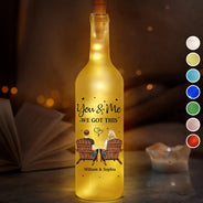 Gift For Couples, Gift For Husband, Gift For Wife, Gift For Boyfriend, Gift For Girlfriend - You & Me We Got This - Personalized Bottle Light