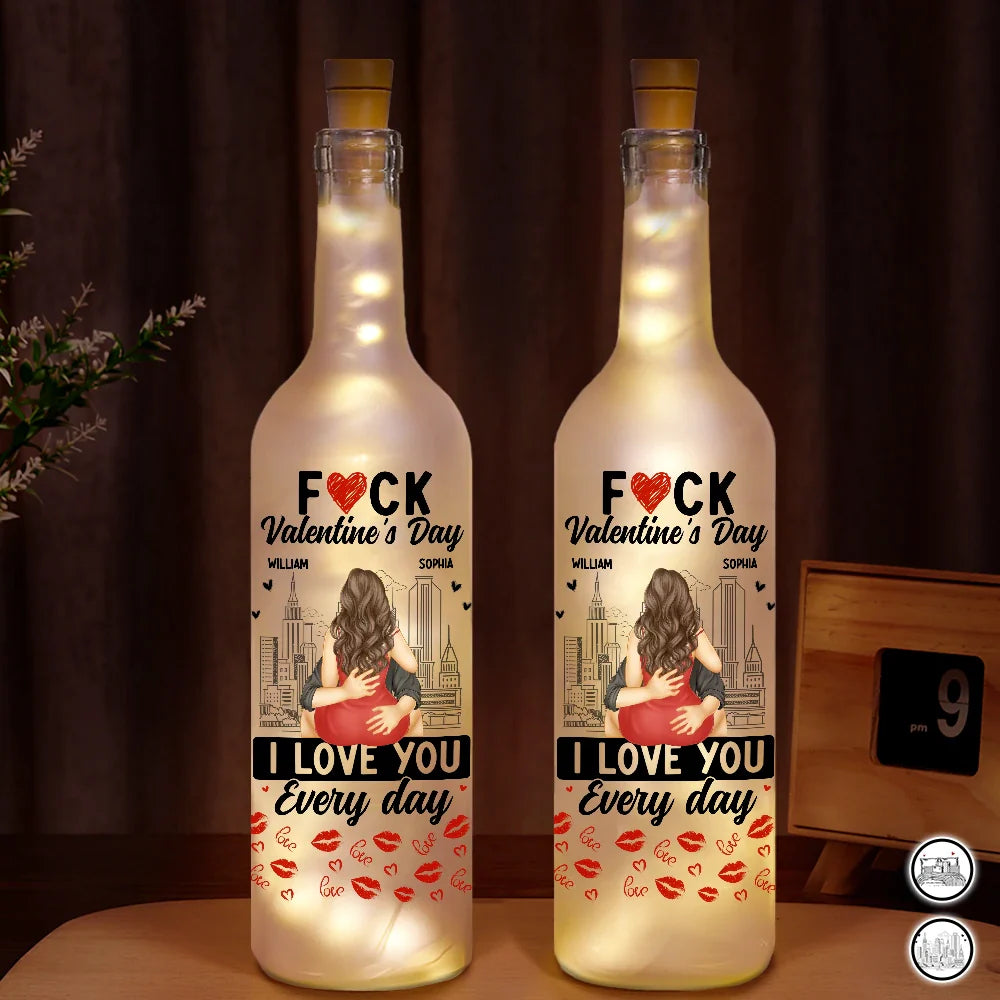 I Love You Everyday - Personalized Bottle Light