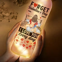 Gift For Couples, Gift For Wife, Gift For Husband, Gift For Boyfriend, Gift For Girlfriend - I Love You Everyday - Personalized Bottle Light

