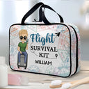 Travel,Gift For Yourself,Gift For Women,Gift For Men,Happy - All My Travel Stuff - Personalized Toiletry Bag